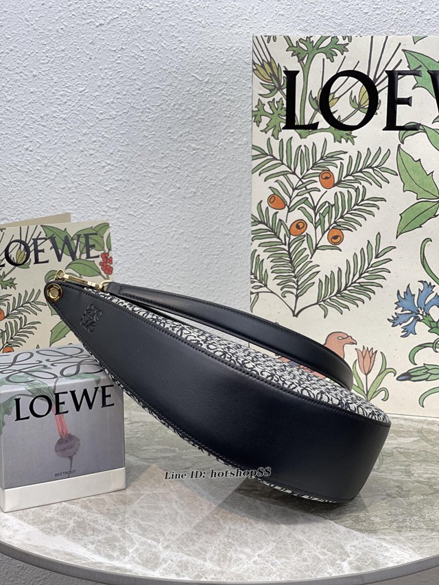 Loewe專櫃最新Luna系列月亮包 羅意威女款肩背包腋下包 10195 lyw1439